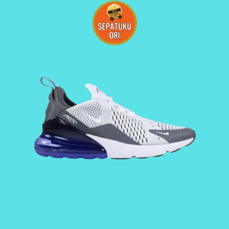 SEPATU PRIA NIKE Nike AIR MAX 270 WHITE PERSIAN VIOLET BLACK ORIGINAL [AH8050-107]