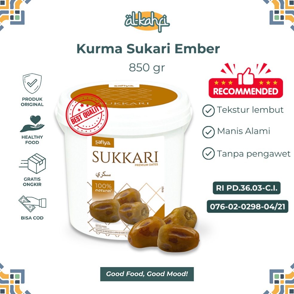 

Selalu Baru Kurma Sukari Ember 85 gram Original Premium