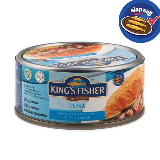 

Stock baru KtmStore Kings Fisher Tuna dalam Air Garam Tuna in Brine Daging Tuna Makanan Kaleng 17 g