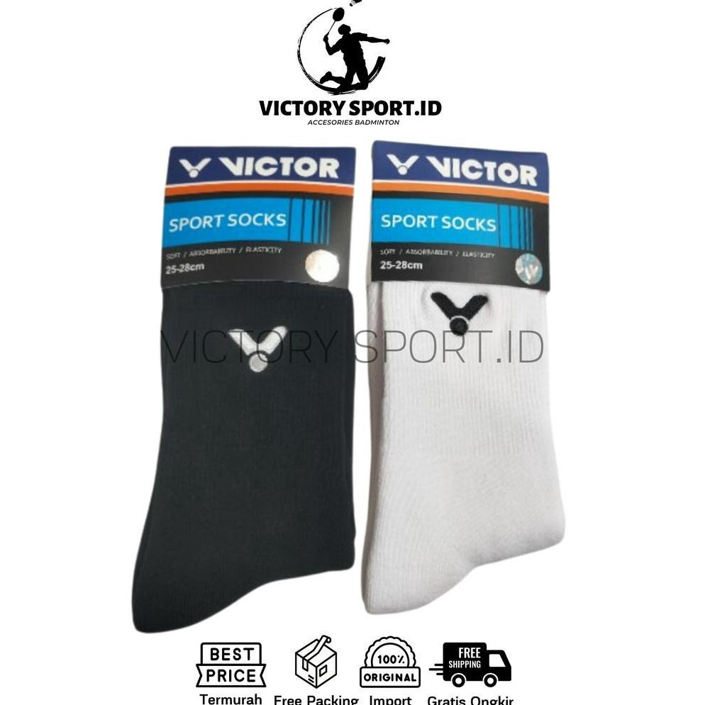 ART A12K Kaos Kaki Victor SK 19  SK19 Black  White