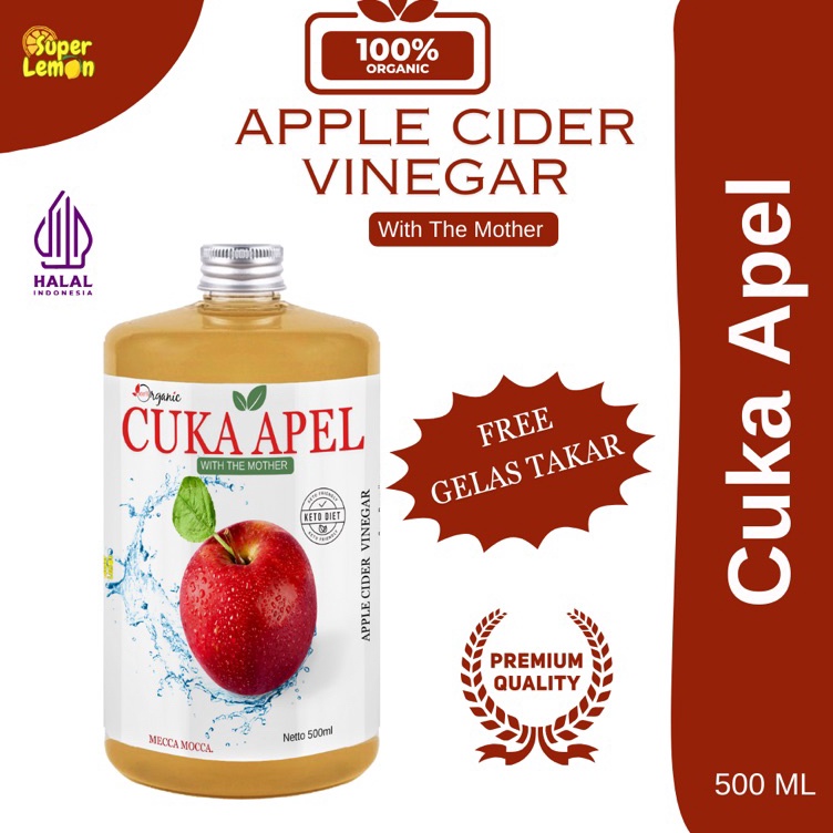 

Segera belanja 5ml Cuka Apel With The Mother Pure Apple Cider Vinegar Untuk Diet 1 organic by Super Lemon