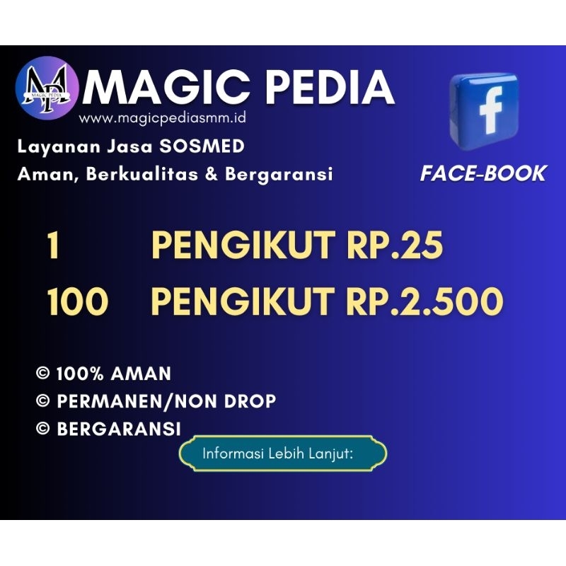 FOLLOWERS FACEBOOK HALAMAN / FANSPAGE MONETISASI TERMURAH