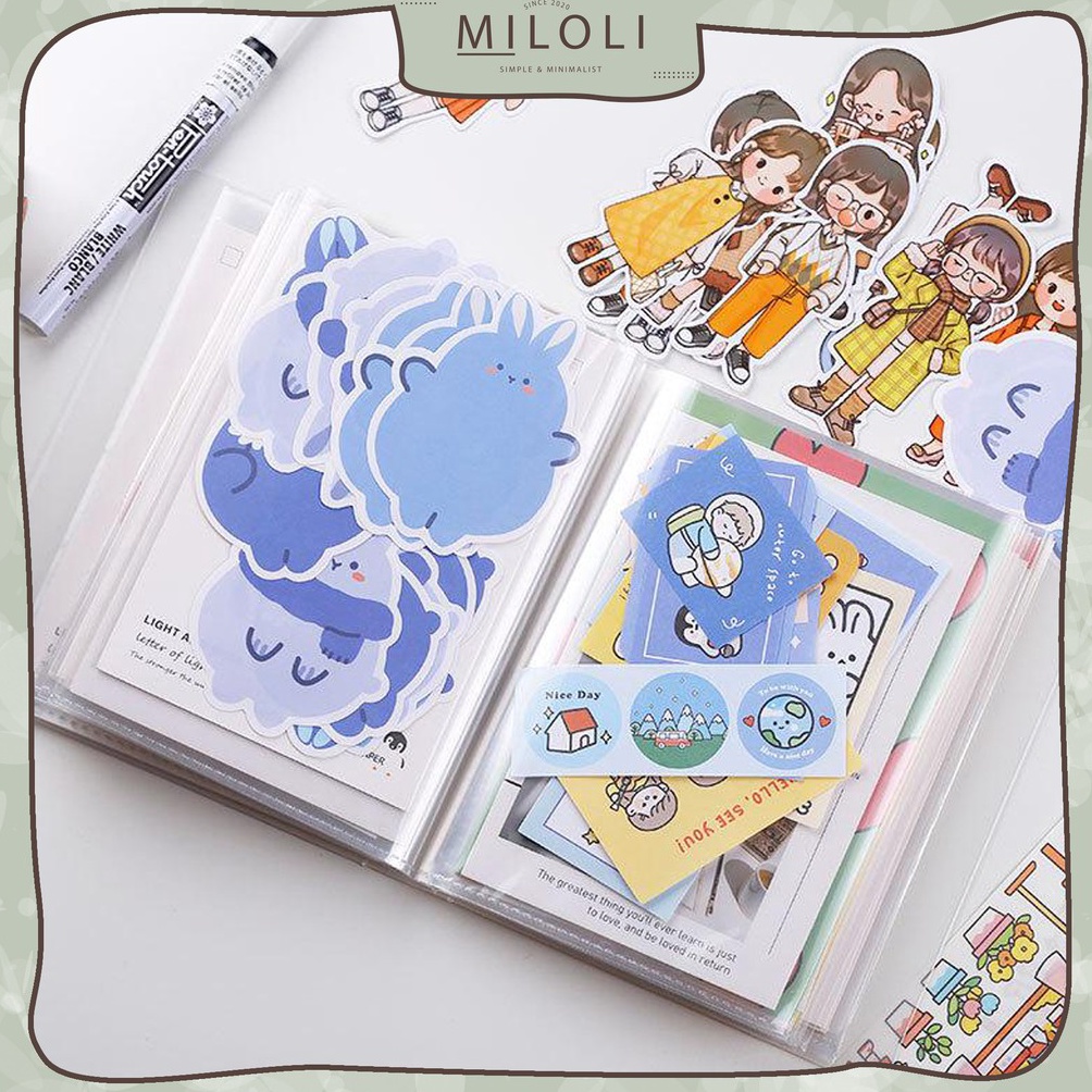 

ART G15F MILOLI A6 Bag Type Storage Book Buku Binder PVC Transparan 5R Album Book F84