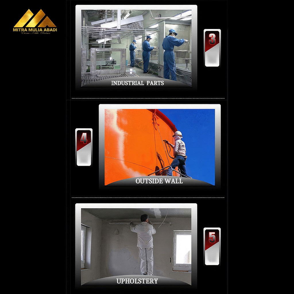 ID SPRAY GUN 2.0MM ARAMOX SEMPROTAN CAT PAINT SPRAY GUN 2.0MM NOZZLE 500ML