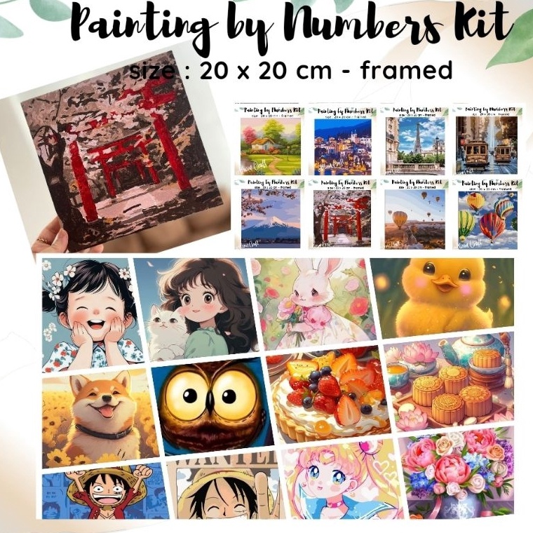 

ART T16K mini diy paint by number kit ready jakarta painting by numbers 2x2cm world series