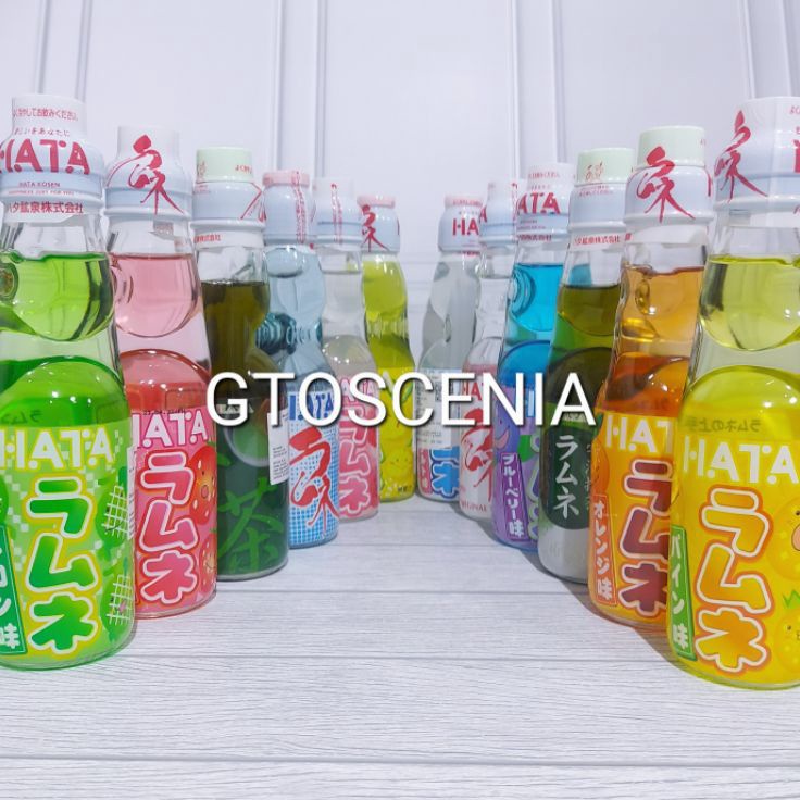 

Top Seller Hata Ramune LECI SAKURA ORIGINAL BLUEBERRY MELON ORANGE PINEAPPLE STRAWBERRY MATCHA YUZU YOGURT SODA GRAPE SODA RAMUNE