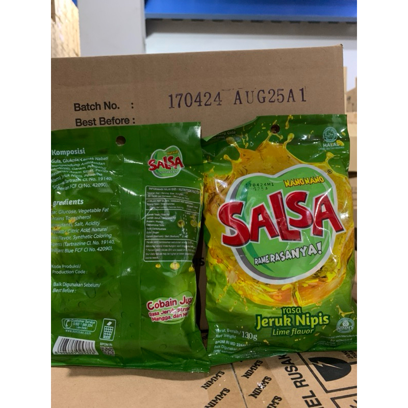 

Nano Nano Salsa Rasa Jeruk Nipis Kemasan Sak Isi 56 butir.