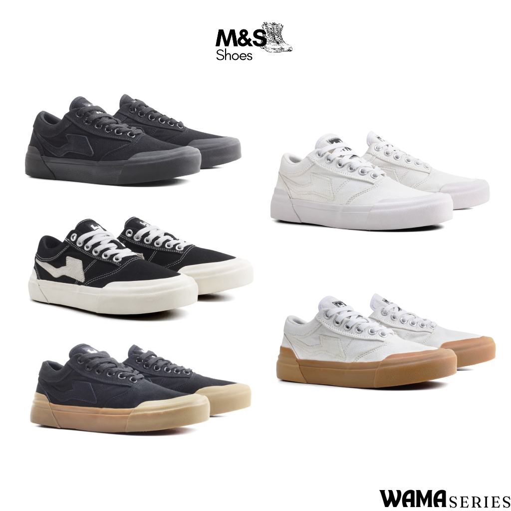 Noleds Low | WAMA | Sepatu Sneakers Casual Pria Wanita Sepatu Lokal Brand Vulcanized
