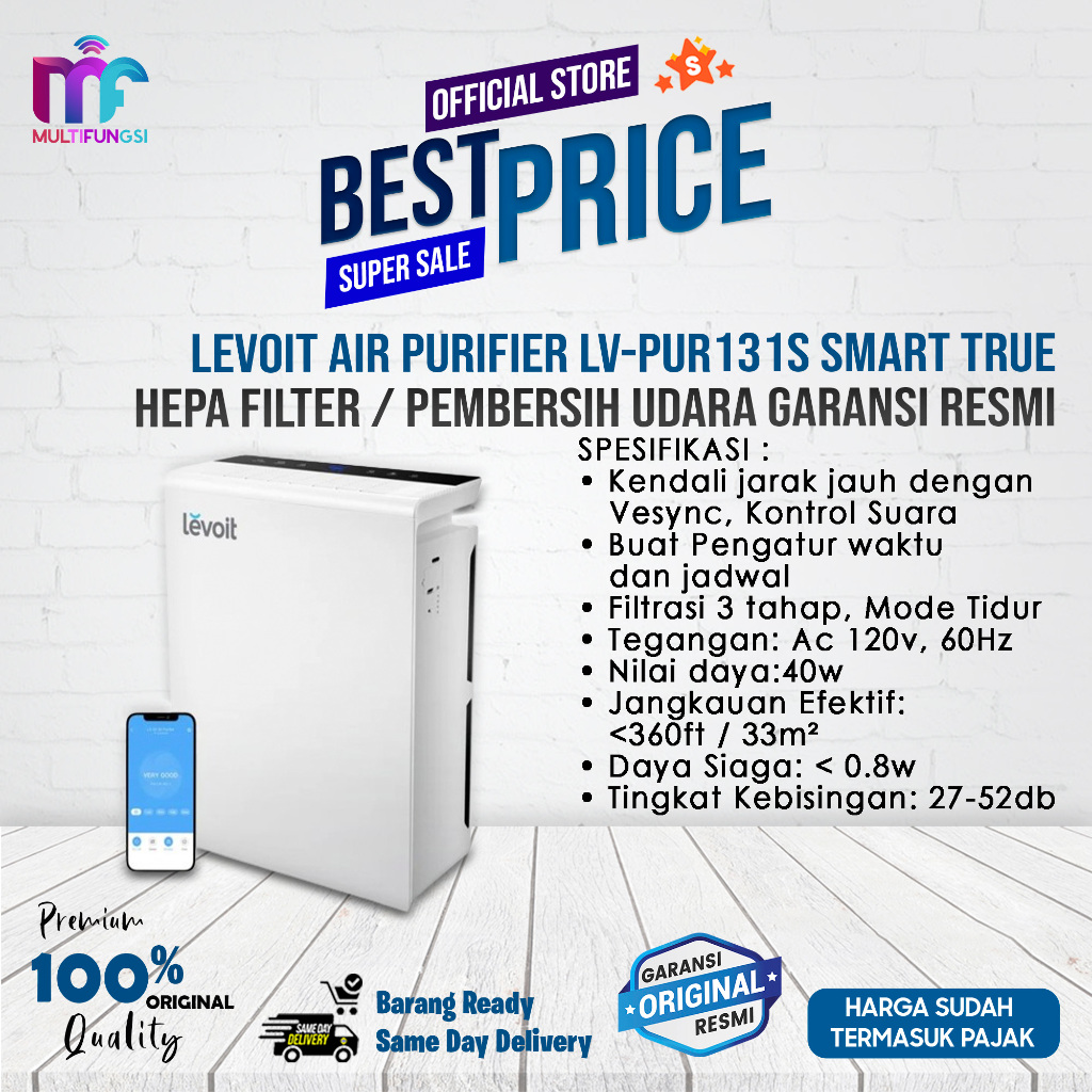 Levoit LV-PUR131 Penyaring Udara HEPA H13