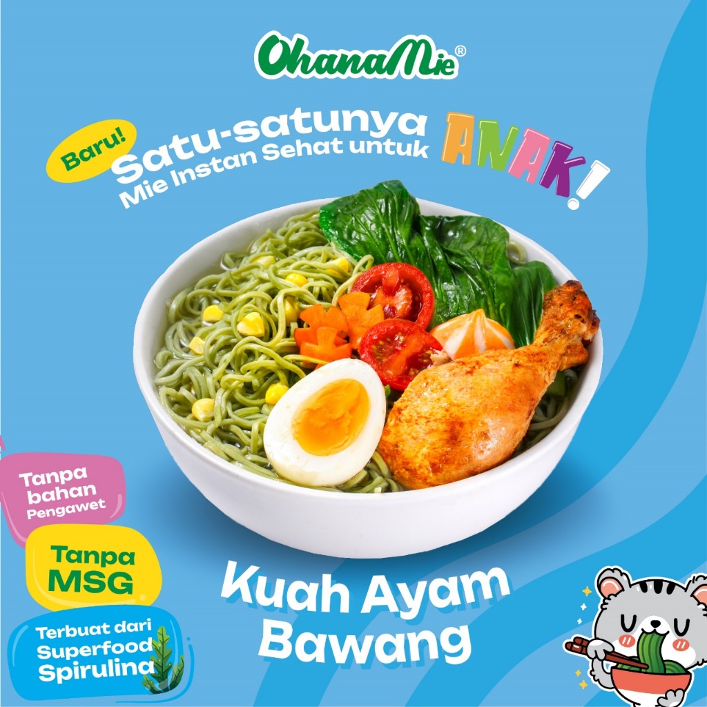 

Mie Instan Sehat Anak Kuah Ayam Bawang Non MSG Non Pengawet Mie Enak Ohana Mie - Isi 5