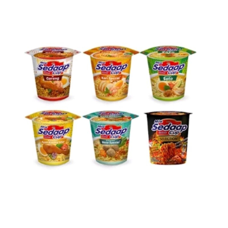 

Mie sedaap cup all varian