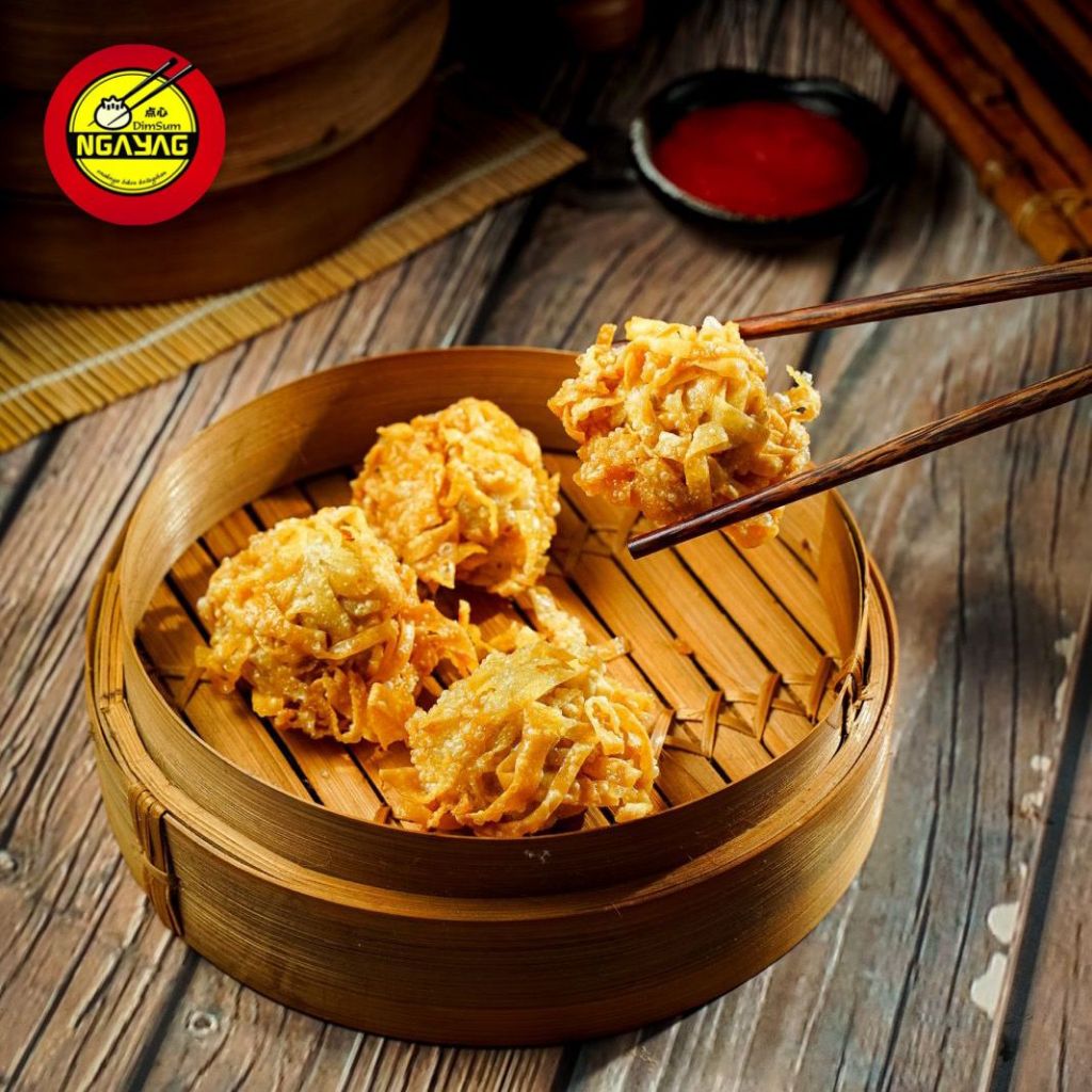 

Dimsum Ngayag Mawut bonus saos kemasan 50 pcs (bisa di goreng & kukus)