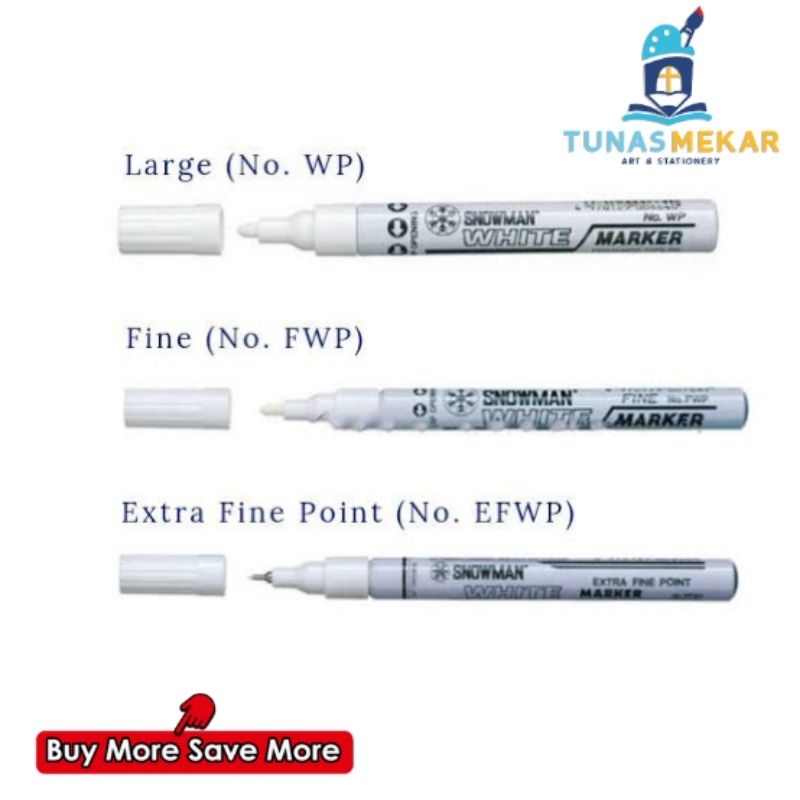 

Paint Marker Snowman White WP-12