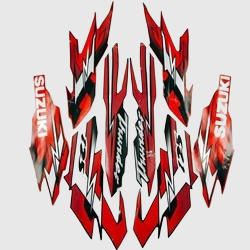 STIKER STRIPING STANDART HONDA SONIC TAHUN 2018 LIS BODY MOTOR HONDA SONIC TAHUN 2018
