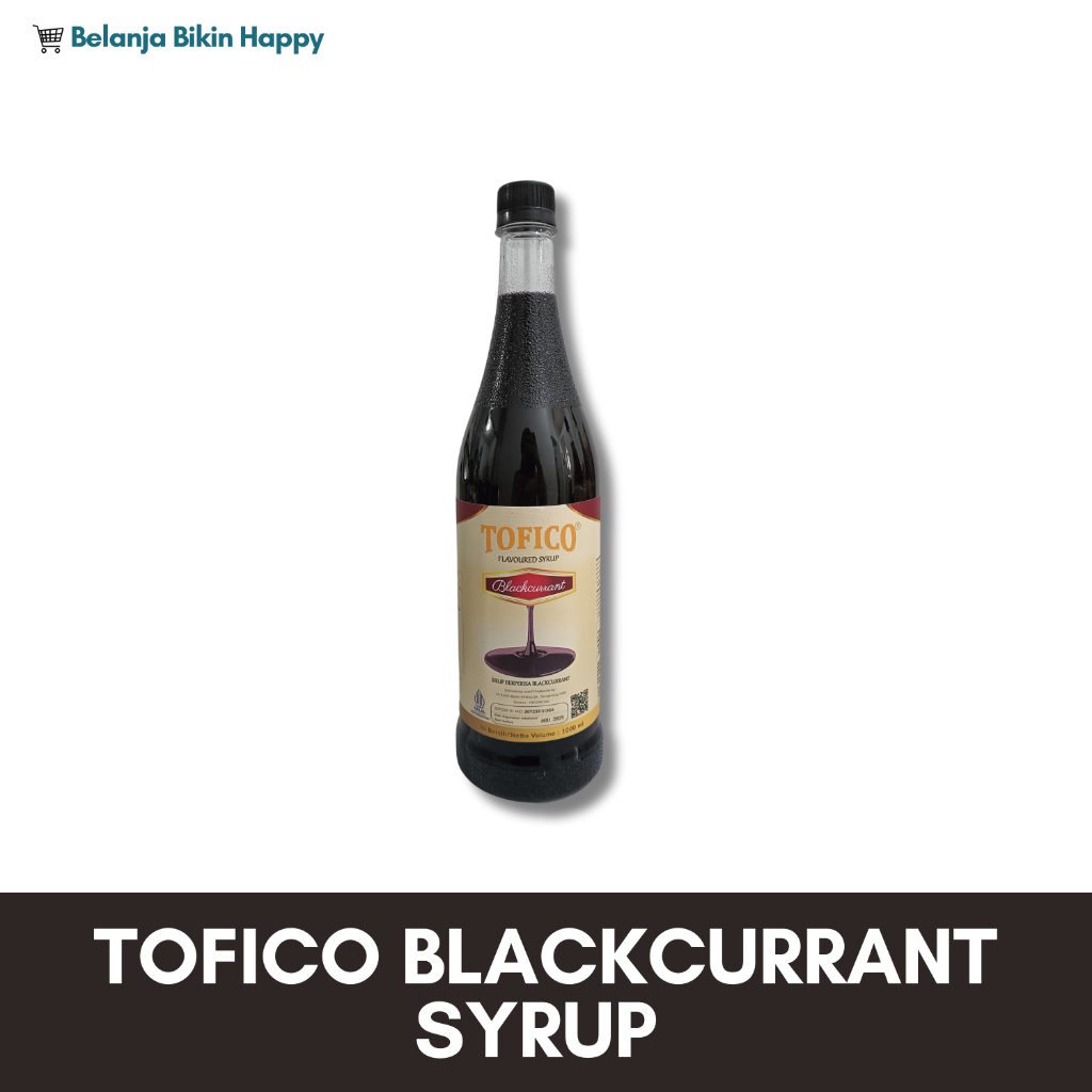 

Sirup Black Currant 1000 ml / Tofico Blackcurrant Syrup 1 Liter