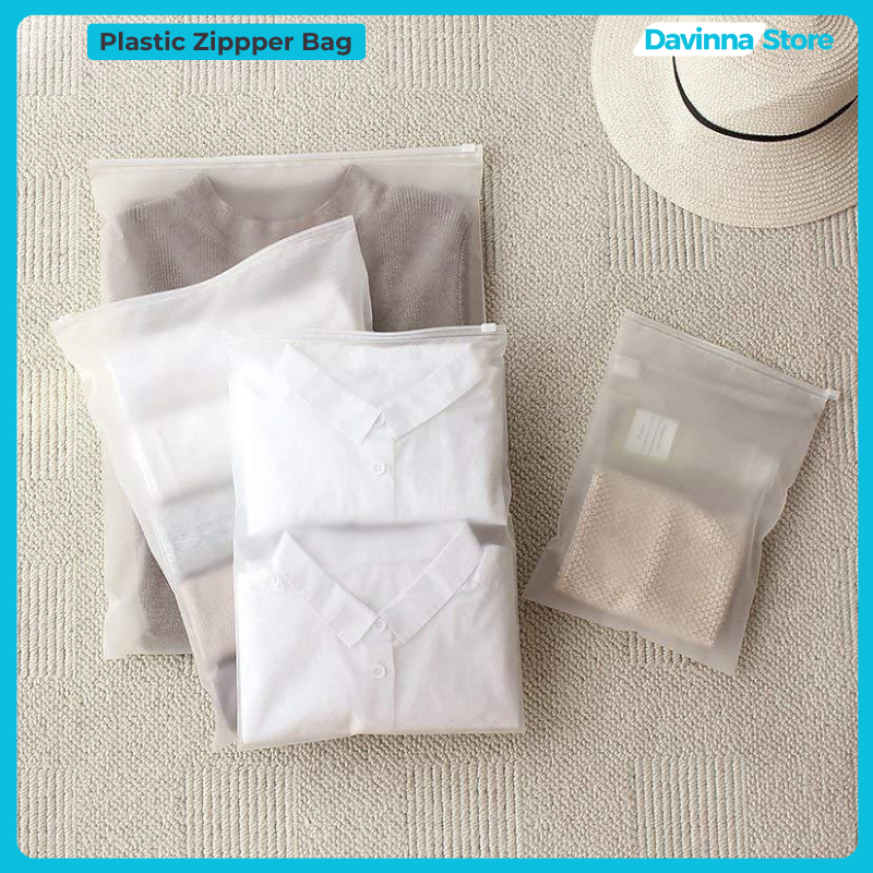 Plastik Ziplock Storage Bag Baju Zipper Kantong  Plastik klip Ziplock Plastik Ziplock
