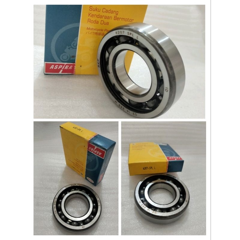 LAHER 6207 SPL L CB 150 R VERZA MEGA PRO NEW GTR 150 BEARING MERK ASPIRA SKF HN3 CRANKCASE KUALITAS 