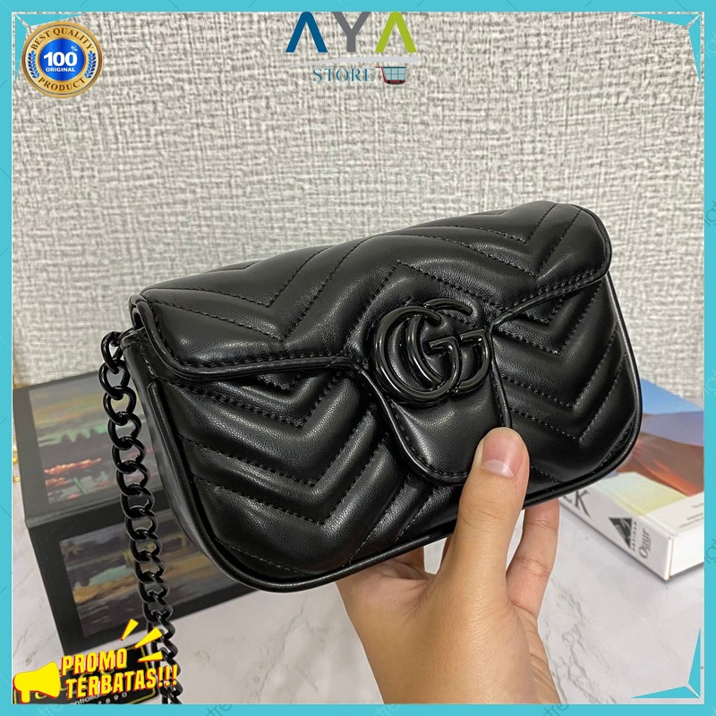 Tas Gucci G Marmont Shoulder Bag 9756 (FreeKantongKain+Bubble Wrap)