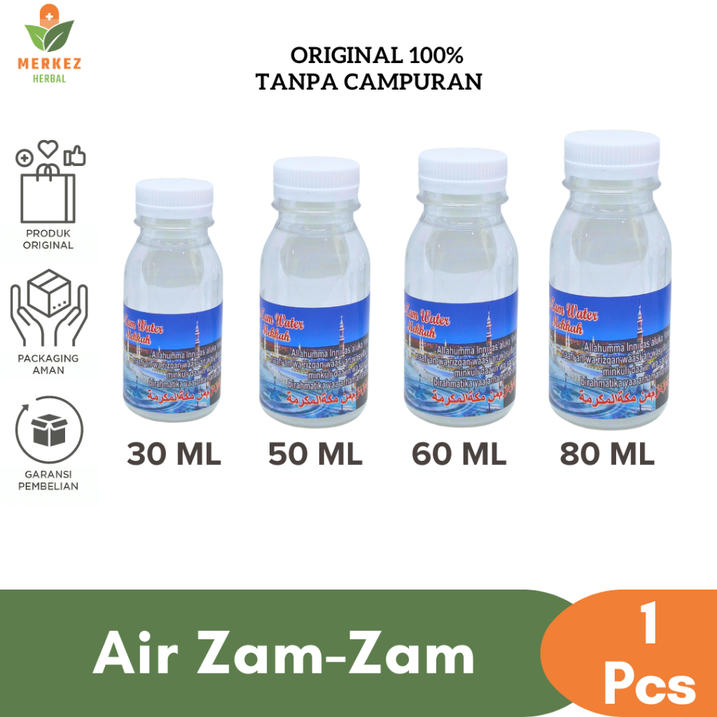 

Air Zamzam / Zam Zam Botol Kecil Asli Original 100% Makkah Oleh Oleh Haji Dan Umroh Grosir