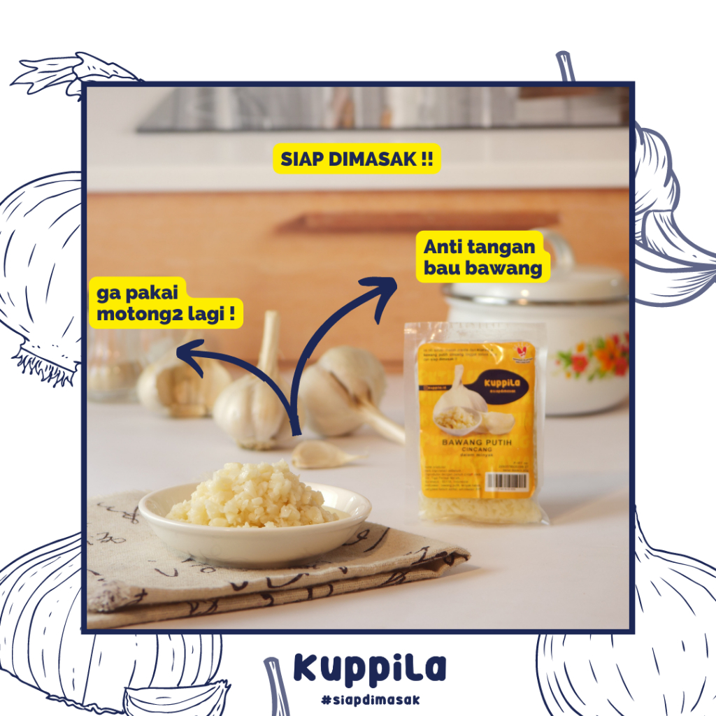 

KUPPILA - Bawang Putih Cincang dalam minyak (sachet)