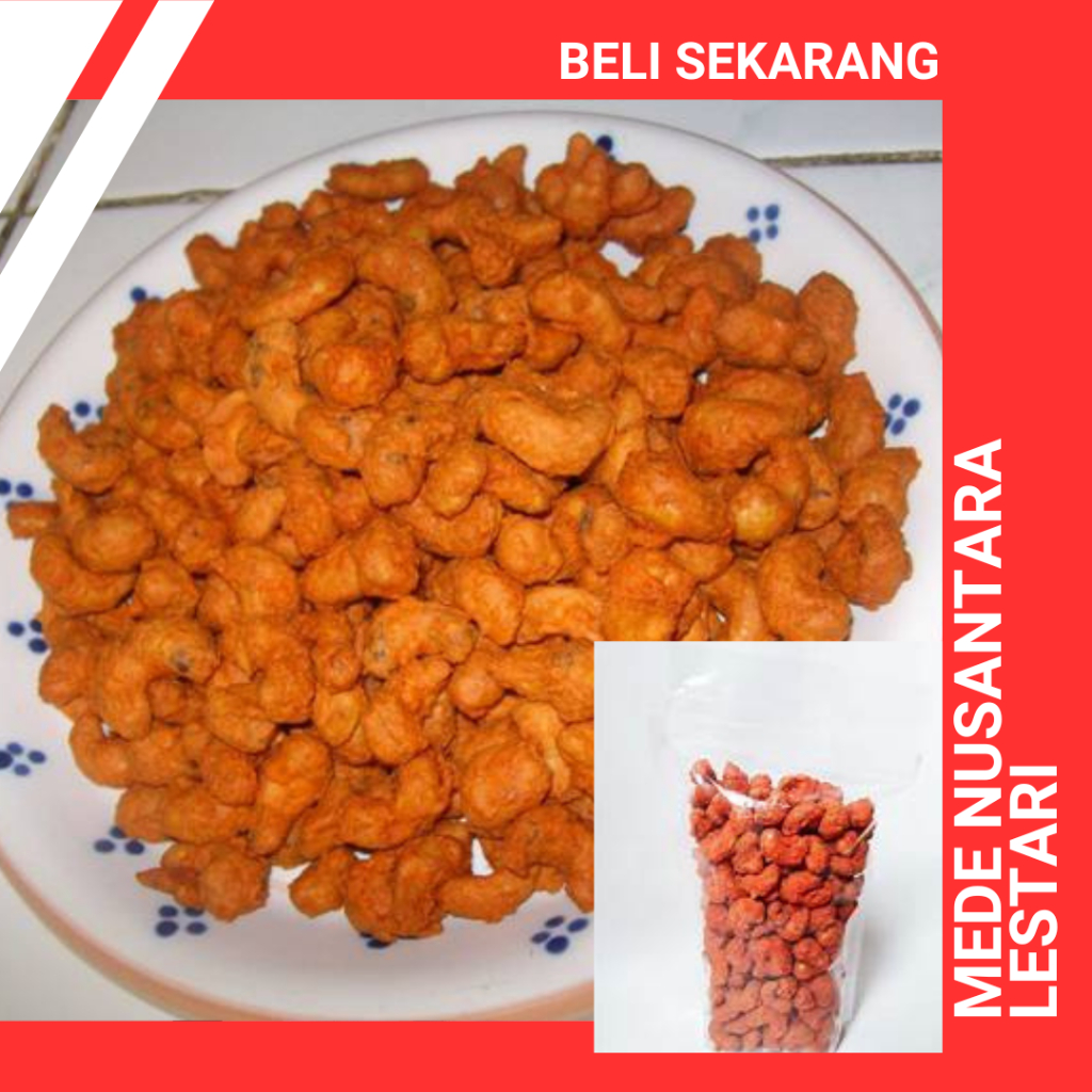 

250GRAM KACANG MEDE PEDAS / MEDE PEDAS POLOS / METE PEDAS CRISPY
