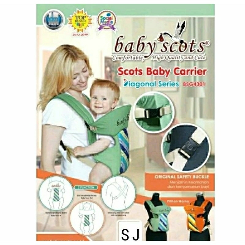 IM x  ,BSG4301 DIAGONAL SERIES ,GENDONGAN DEPAN , SCOTS BABY CARRIER
