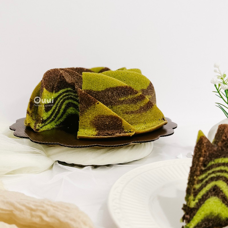 

Butter Cake Pandan Ketan Hitam by Ouui