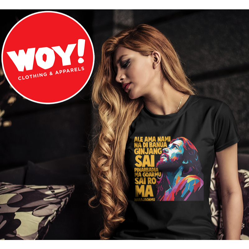 BAPA KAMI BAHASA BATAK TOBA - T Shirt wanita Rohani - SLIMFIT - Combed 30S - Premium