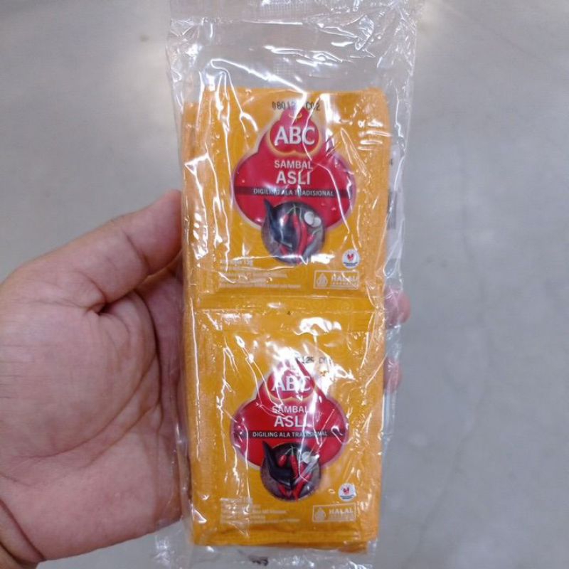 

ABC Sambal Asli Sachet Lebar 20gr [ 10 sachet ] maribeli91