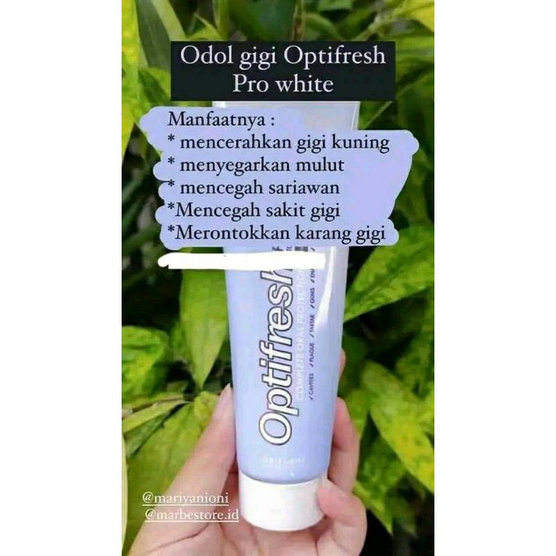 Pasta Gigi Optifresh dari Oriflame