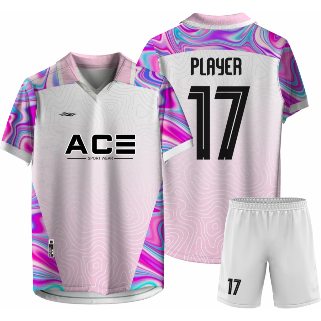 Jersy Futsal Jersey Futsal Custom Team Kerah  Full Printing Custom