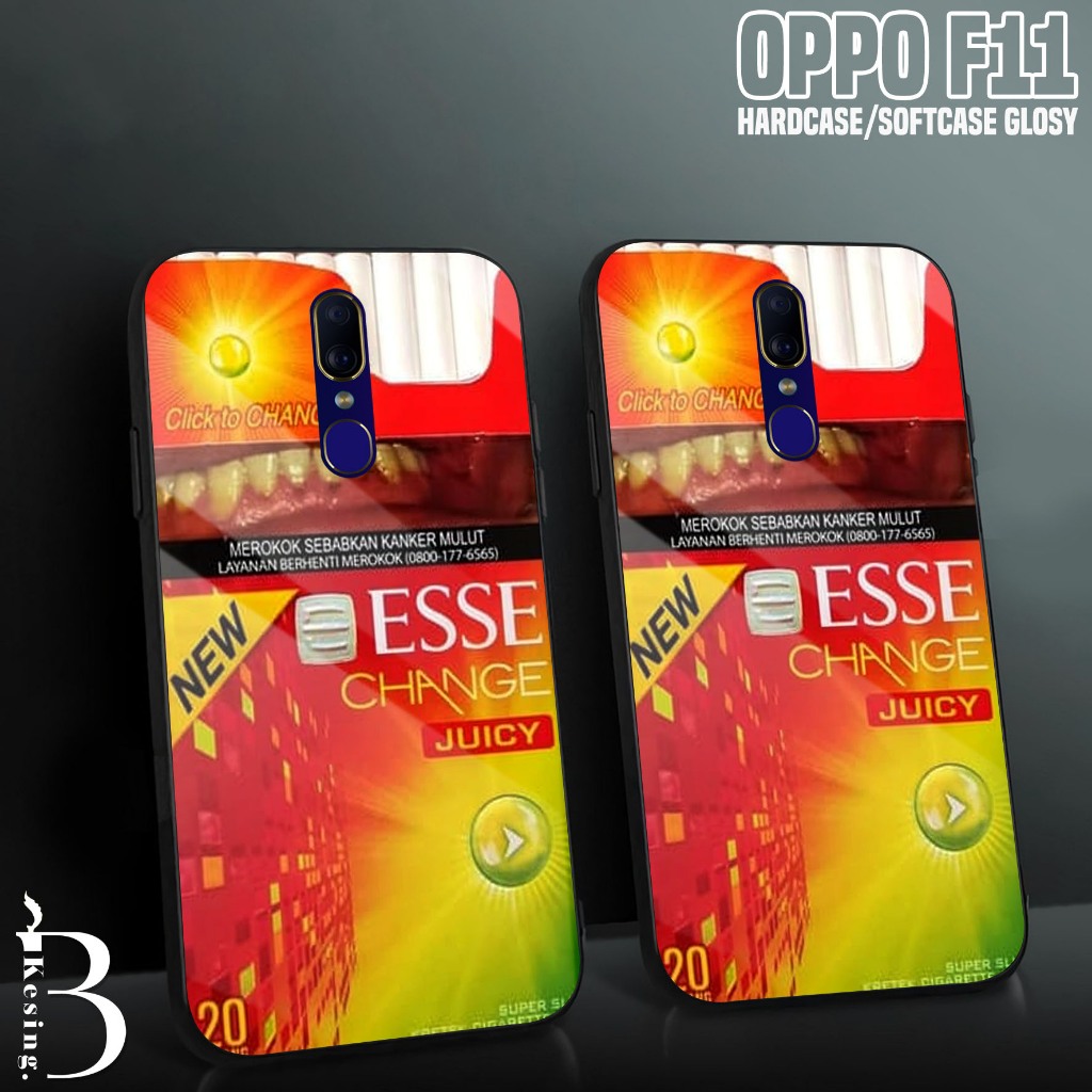 Case OPPO F11 - Casing Hp OPPO F11 Motif ESS - Silikon Hp OPPO F11 - Kesing Hp - Softcase Kaca - Pel