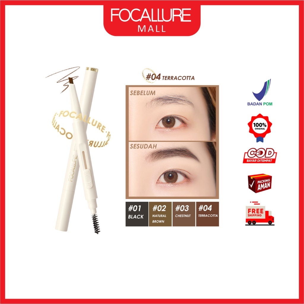 Focallure Pensil Alis Waterproof Original (FA-202)