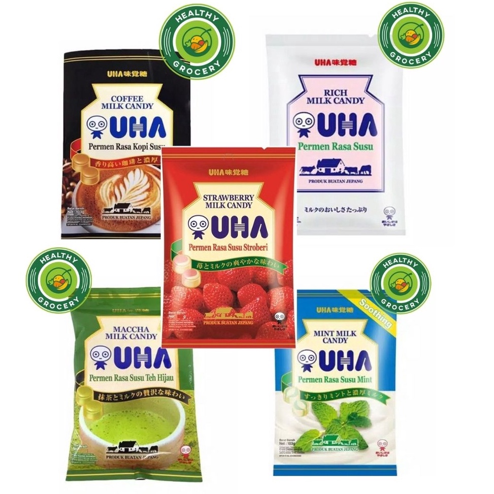 

Uha Milk Candy Coffee Mint Matcha 13gr Permen Susu Rasa Coffee Mint Matcha Strawberry