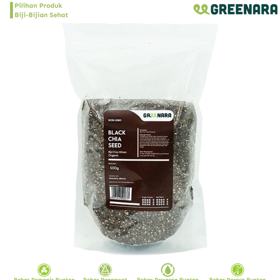 

Greenara Biji Chia Hitam 5gr Black Chia Seed