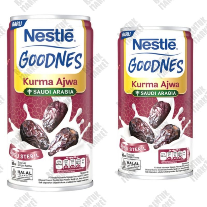 

NESTLE GOODNES Kurma Ajwa Saudi Arabia 189ml / Susu Cair/ Susu Steril