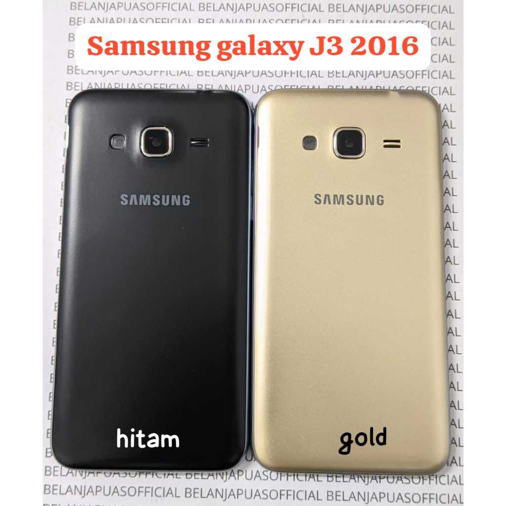 Backdoor Casing FULLSET Belakang Tutup Baterai SAMSUNG GALAXY J3 2016 J300 J320  - 2 sim card Case F