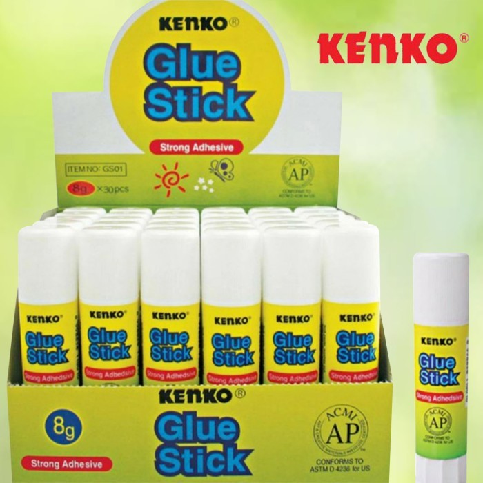 

Glue Stick Kenko 8gr / Lem Glue Stik / Lem Kertas