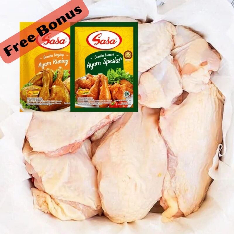 

ayam potong campur 1kg bonus bumbu instant sasa ayam ungkep