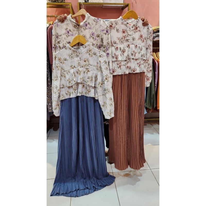 Gamis Bangkok plisket