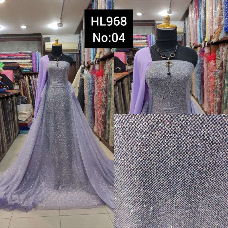 kain Tile Kristal Sugar Candy HL968 No:04 Lilac