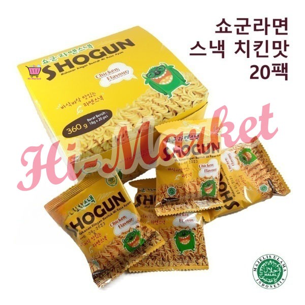 

【PER BOX】Korean Snack SHOGUN Mie Kering - Cemilan Mie Kremes - Mie Shogun Korea 320-480g