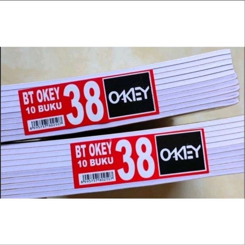 

10 PCS BUKU TULIS OKEY 38 LEMBAR ( PRODUK DARI KIKY )