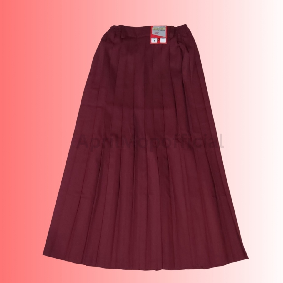 

ART P77V APRIL MOP SERAGAM SEKOLAH ROK SD MERAH PANJANG LIPAT LIPAT BIKU BIKU