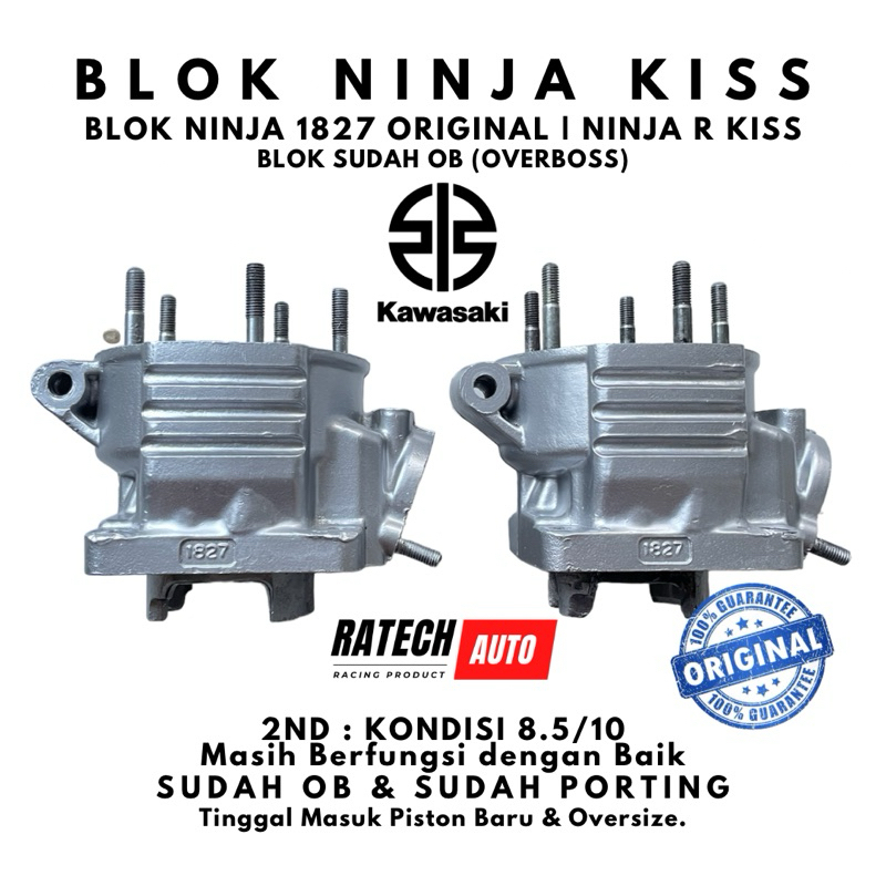 BLOK NINJA KIS 1827 ORIGINAL-BLOK KIS NINJA OB-BORING KIS NINJA 1827 SUDAH OB-BORING NINJA KIS 1827