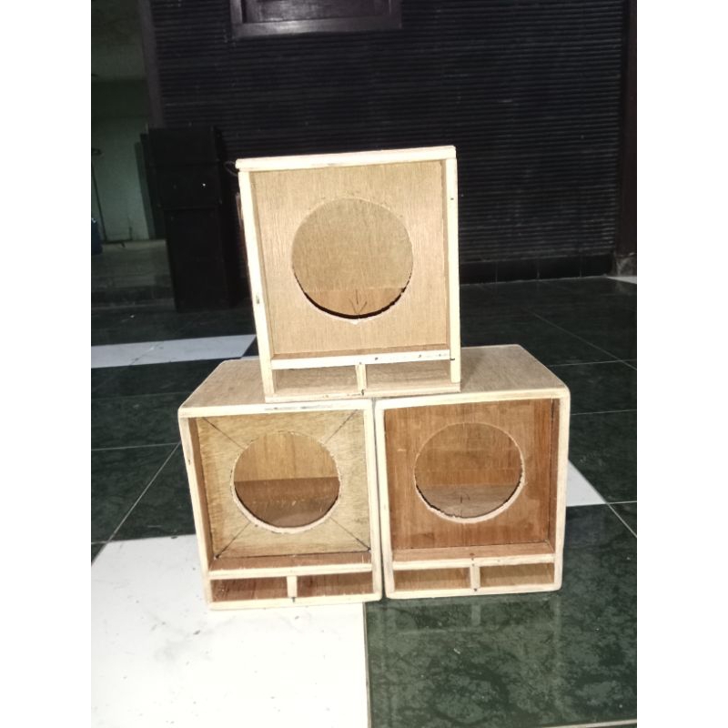 Box miniscop 4inch. box miniatur 4inch. bahan triplek 9 Mili.