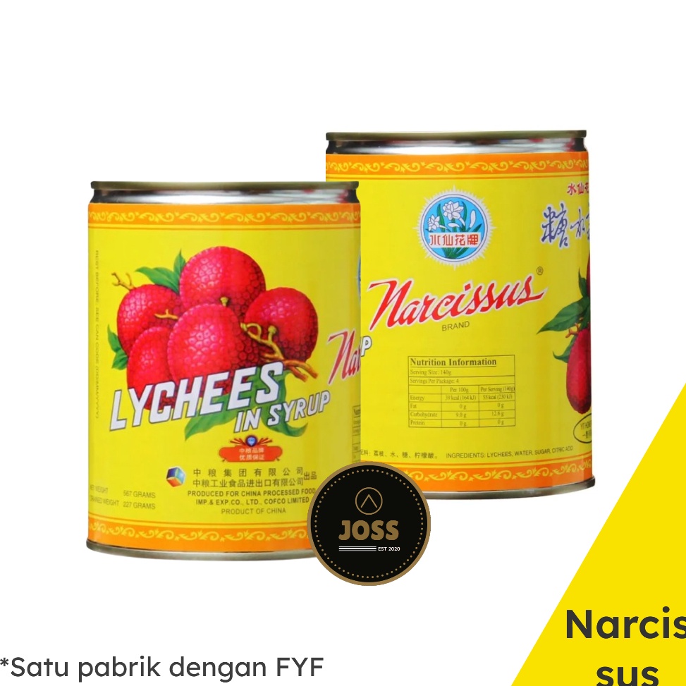 

Hemat Keras INSTAN Leci NARCISSUS Buah Leci Kaleng Lychee 567gr