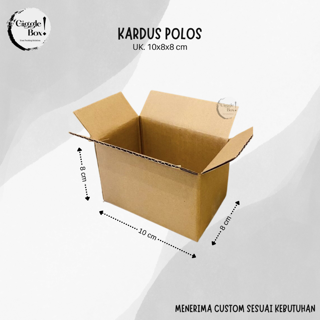 

Kardus Box Polos baru uk. 10x8x8 cm