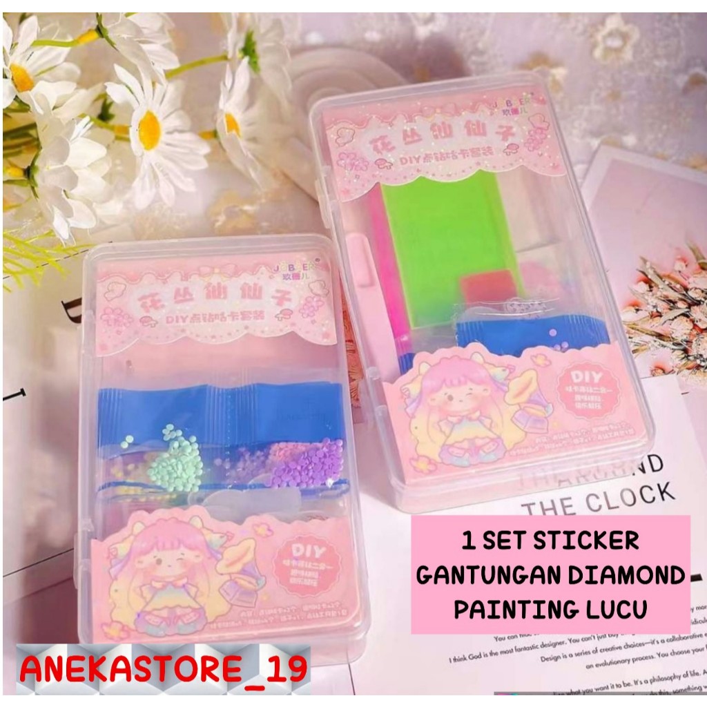 

[ANEKA] MAINAN SET DIY STIKER GANTUNGAN DIAMOND PAINTING ESTETIK MAINAN ANAK-ANAK Gantungan Tas/Botol Minum/Kunci