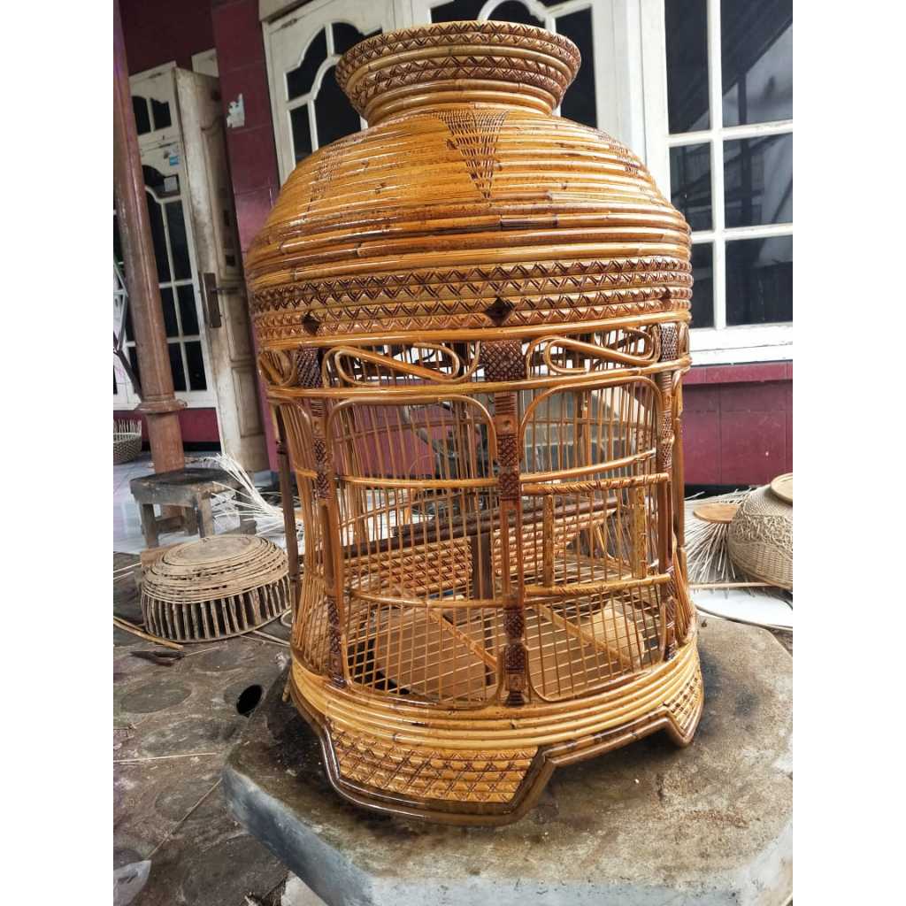 Sangkar Burung Perkutut Mataram Full Finishing/Plitur